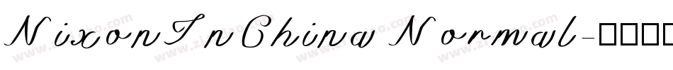 NixonInChina Normal字体转换